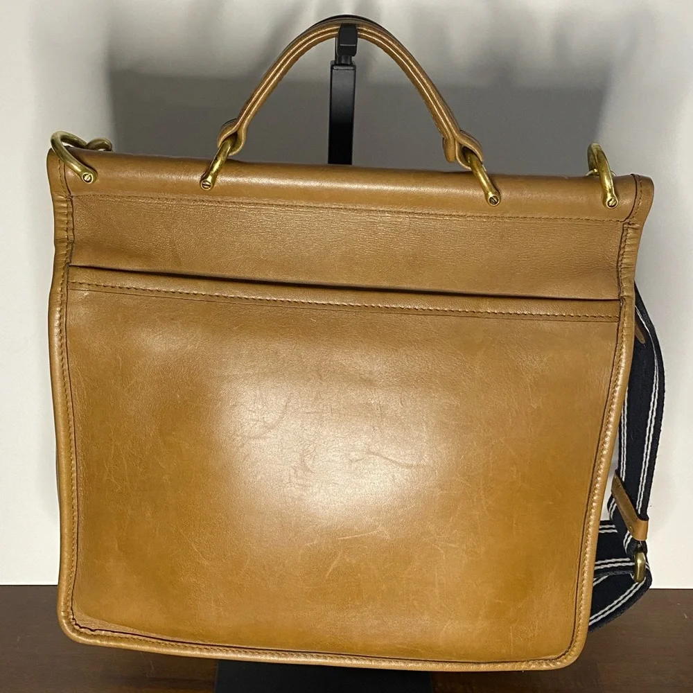 Vintage Coach Willis 9927 Camel and NWT CK547 Webbing Strap, NO ORIGINAL STRAP - Picture 2 of 16